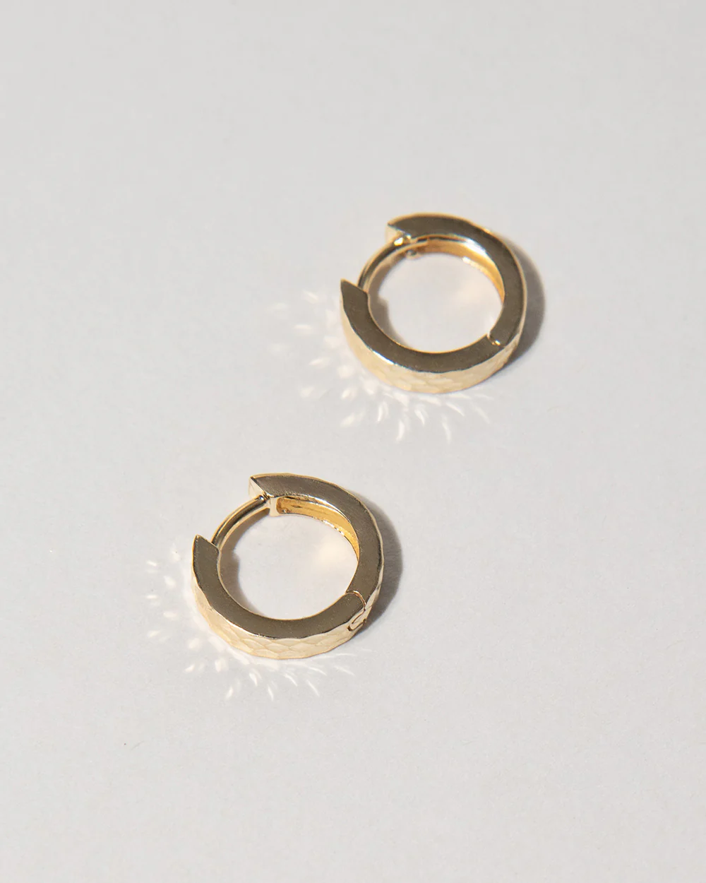 Hammered Hoop Earrings - Image 7