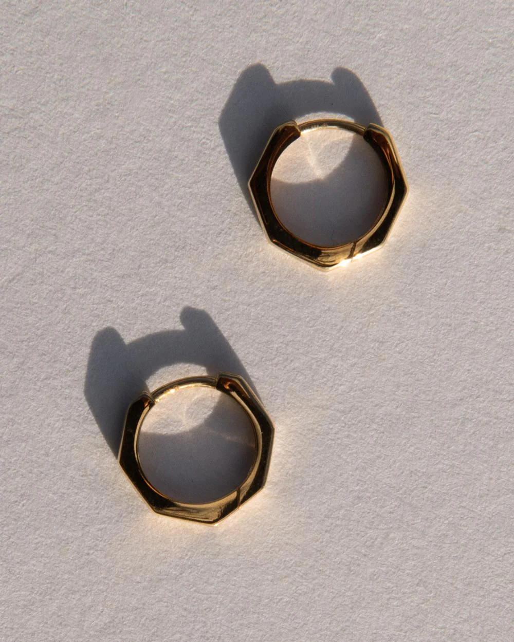 Hexagon Hoop Earrings - Image 5