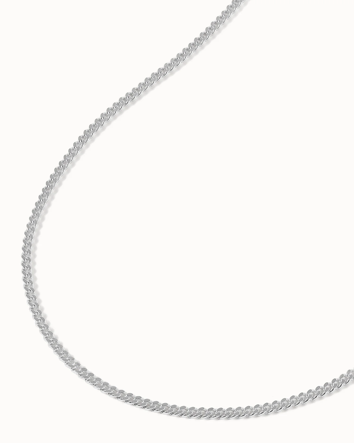 Fine Curb Chain Necklace - Image 4