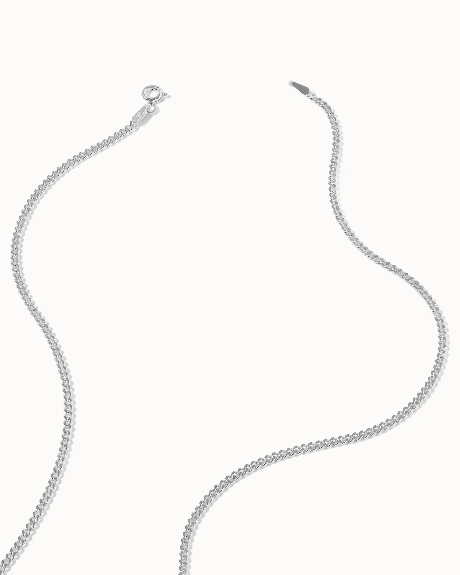 Fine Curb Chain Necklace - Image 5