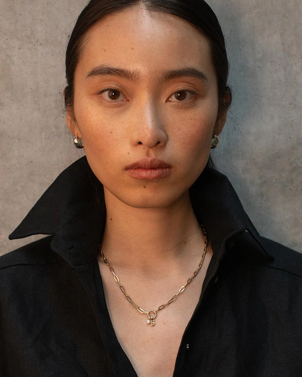 Dome Hoop Earrings - Image 3