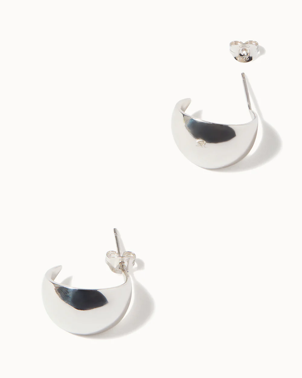 Dome Hoop Earrings - Image 4