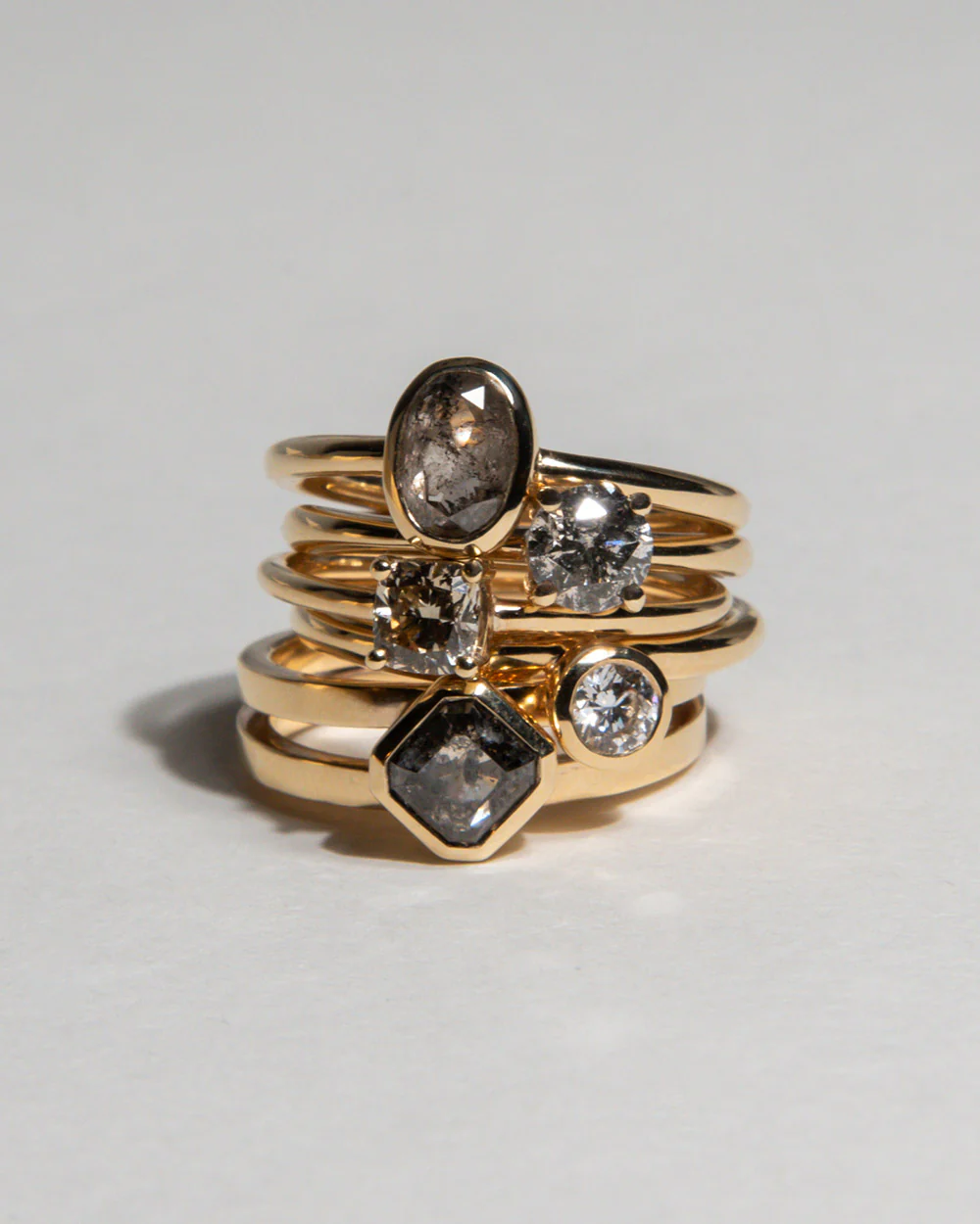 Odette 1.28ct Grey Diamond Ring - Image 4