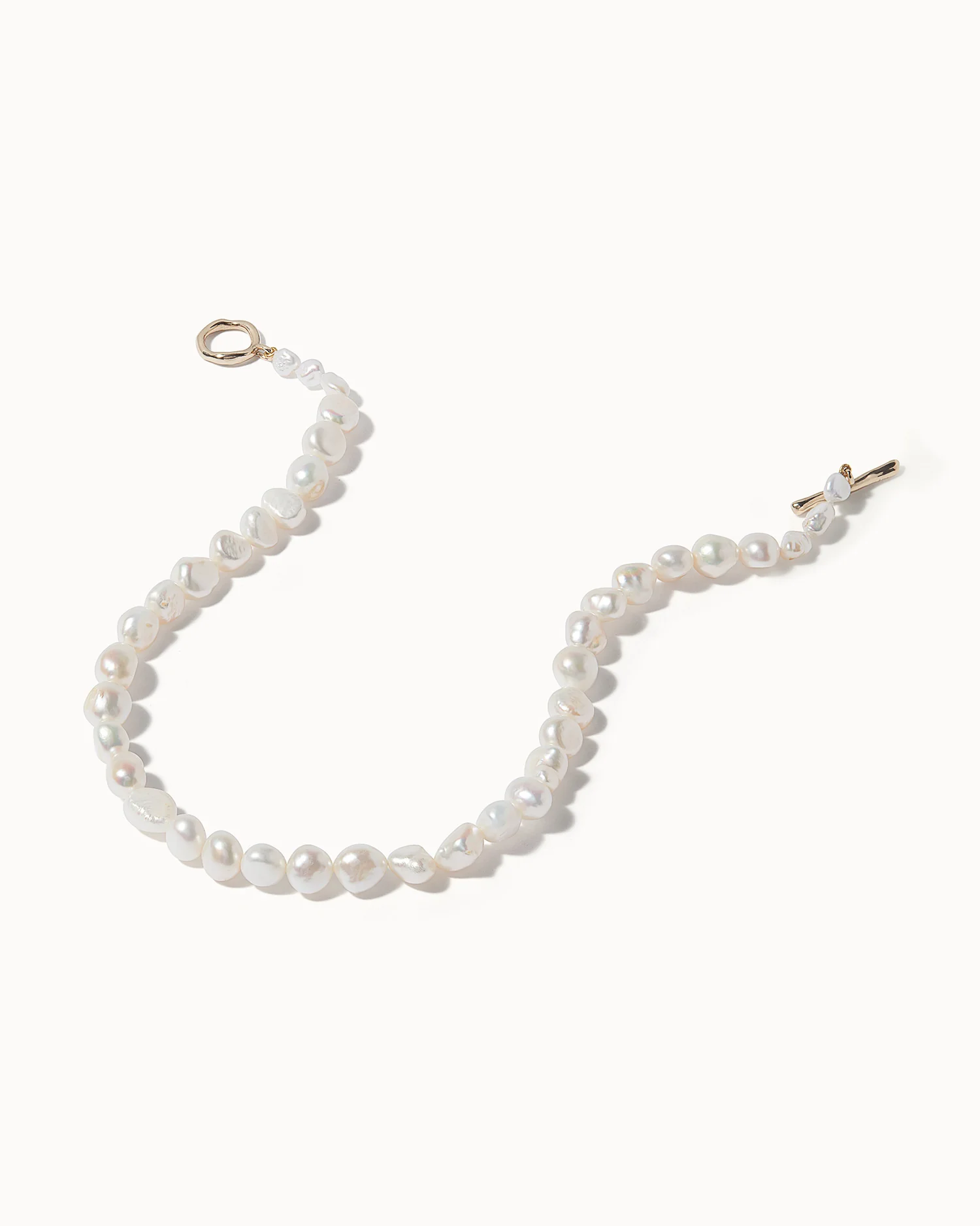 Baroque Pearl T-Bar Necklace - Image 5