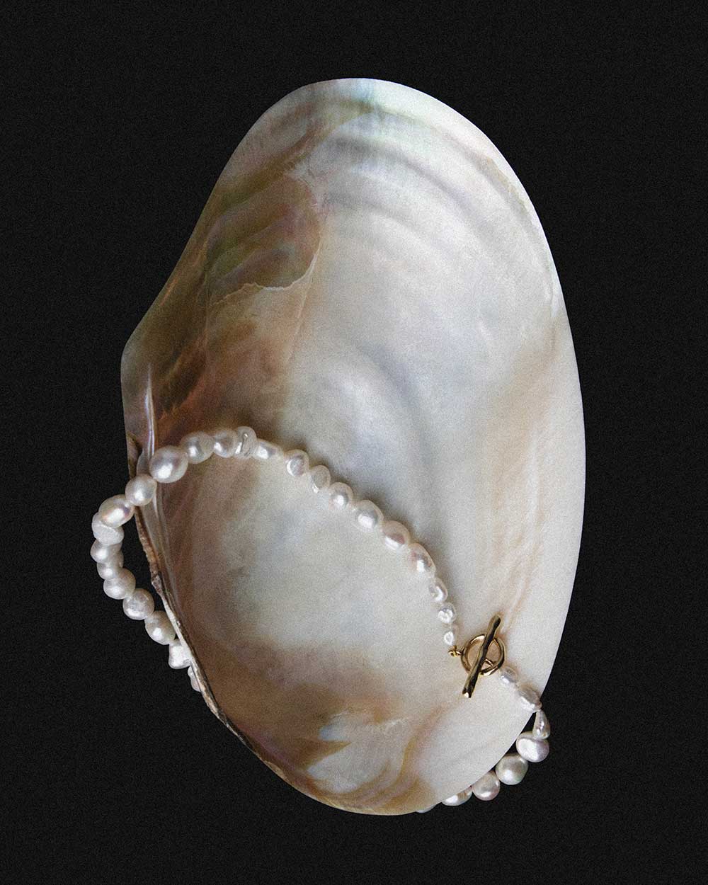 Baroque Pearl T-Bar Necklace - Image 6