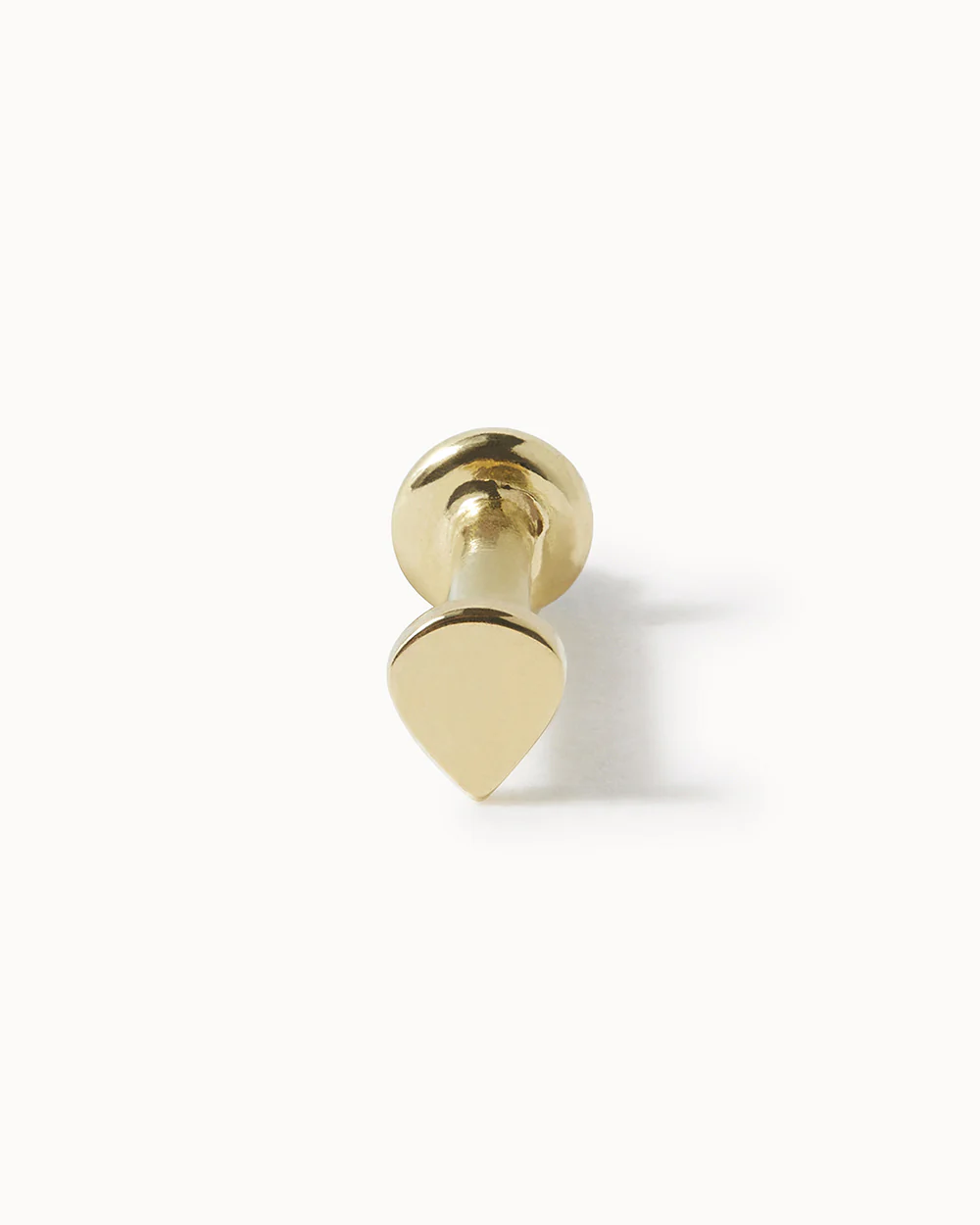 Solid Gold Teardrop Cartilage Stud - Image 3