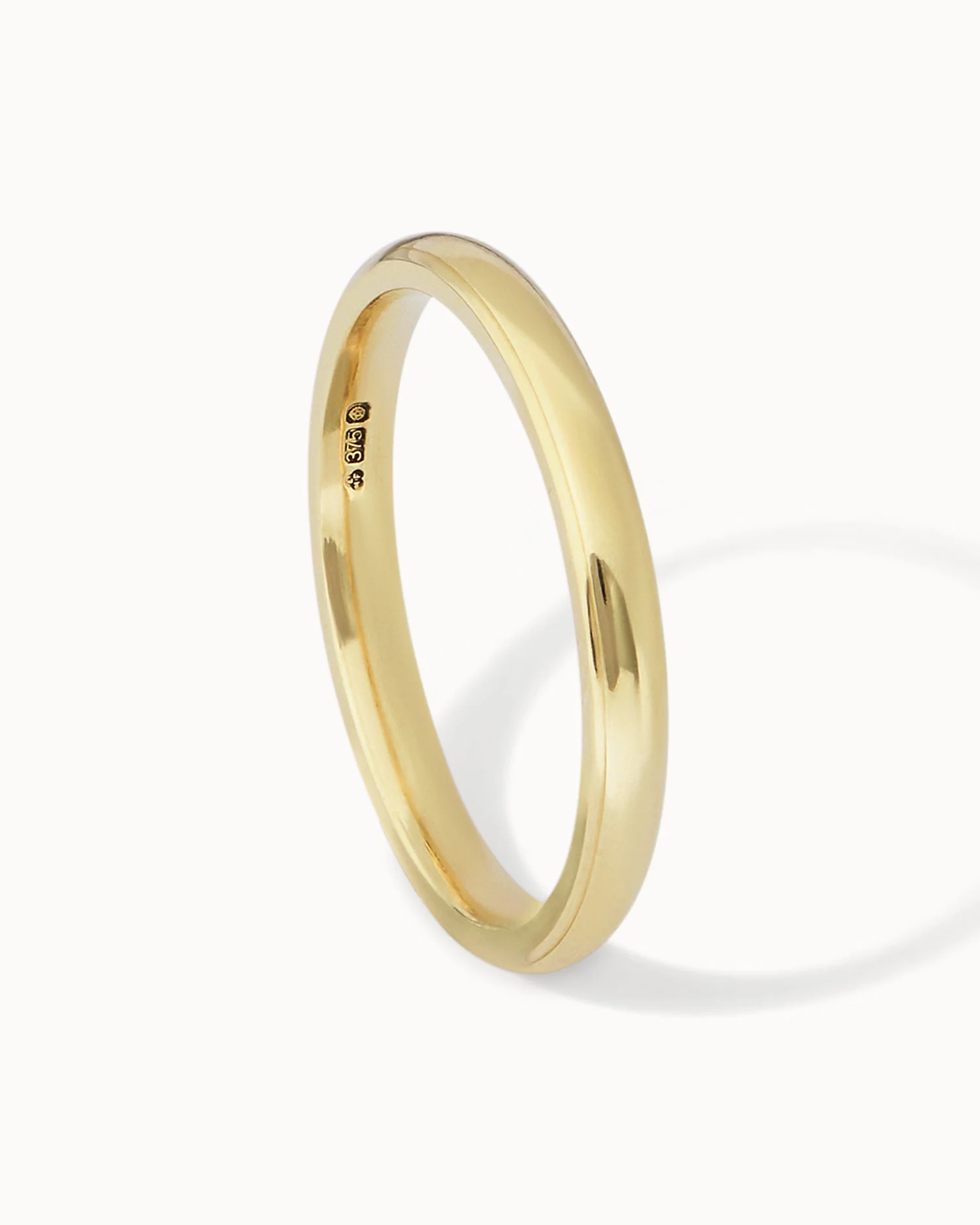Solid Gold Classic Ring - 2mm Band - Image 3