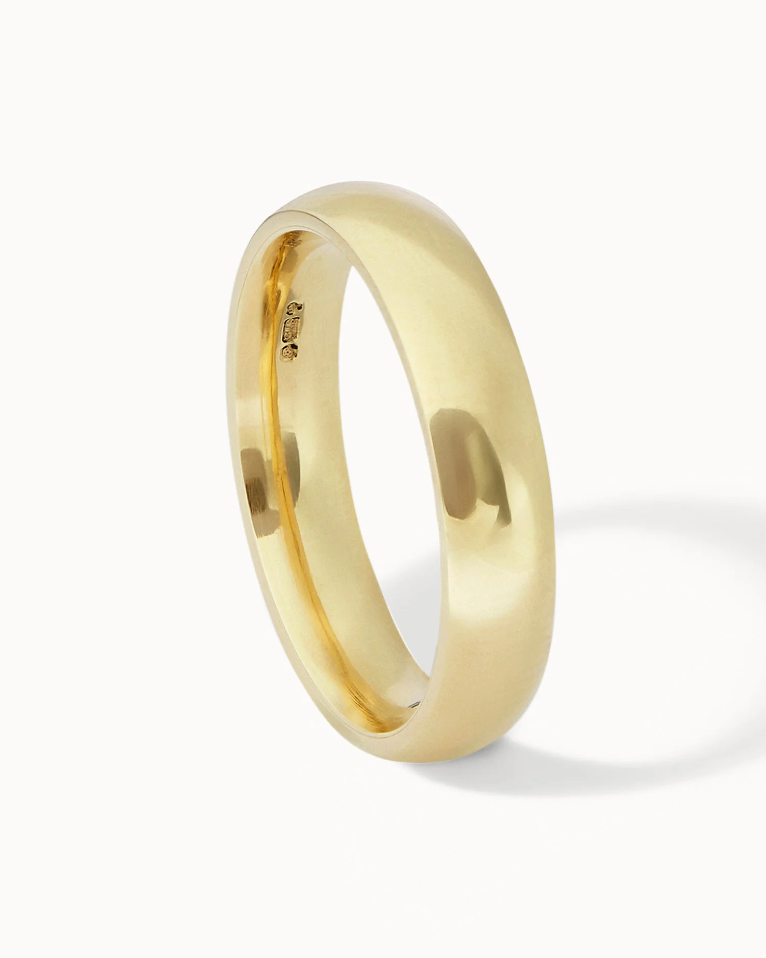 Solid Gold Classic Ring - 4mm Band - Image 3