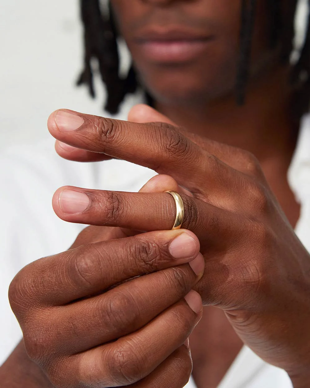 Solid Gold Classic Ring - 4mm Band - Image 5