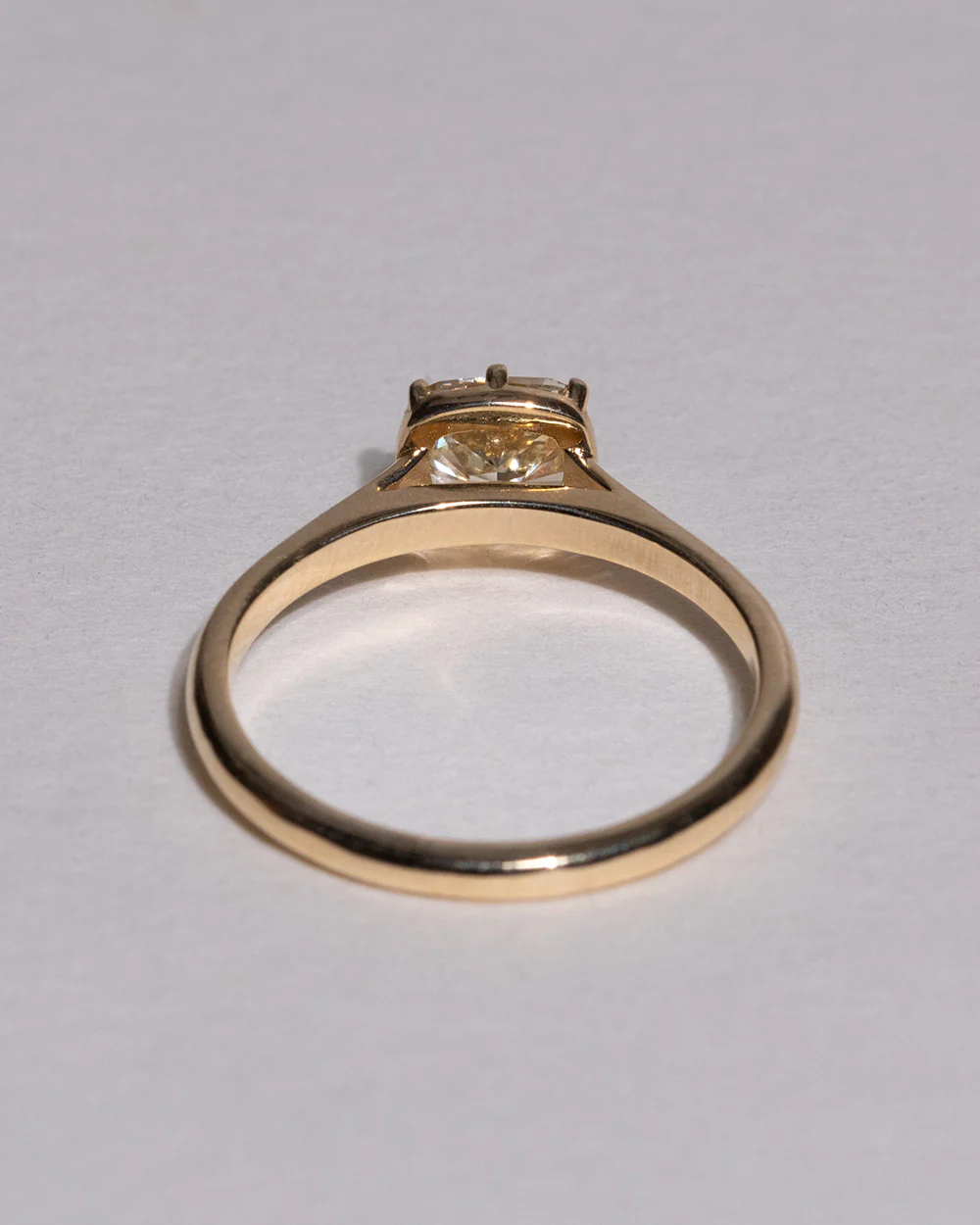 Lucia 1ct Lab Grown Yellow Diamond Ring - Image 6