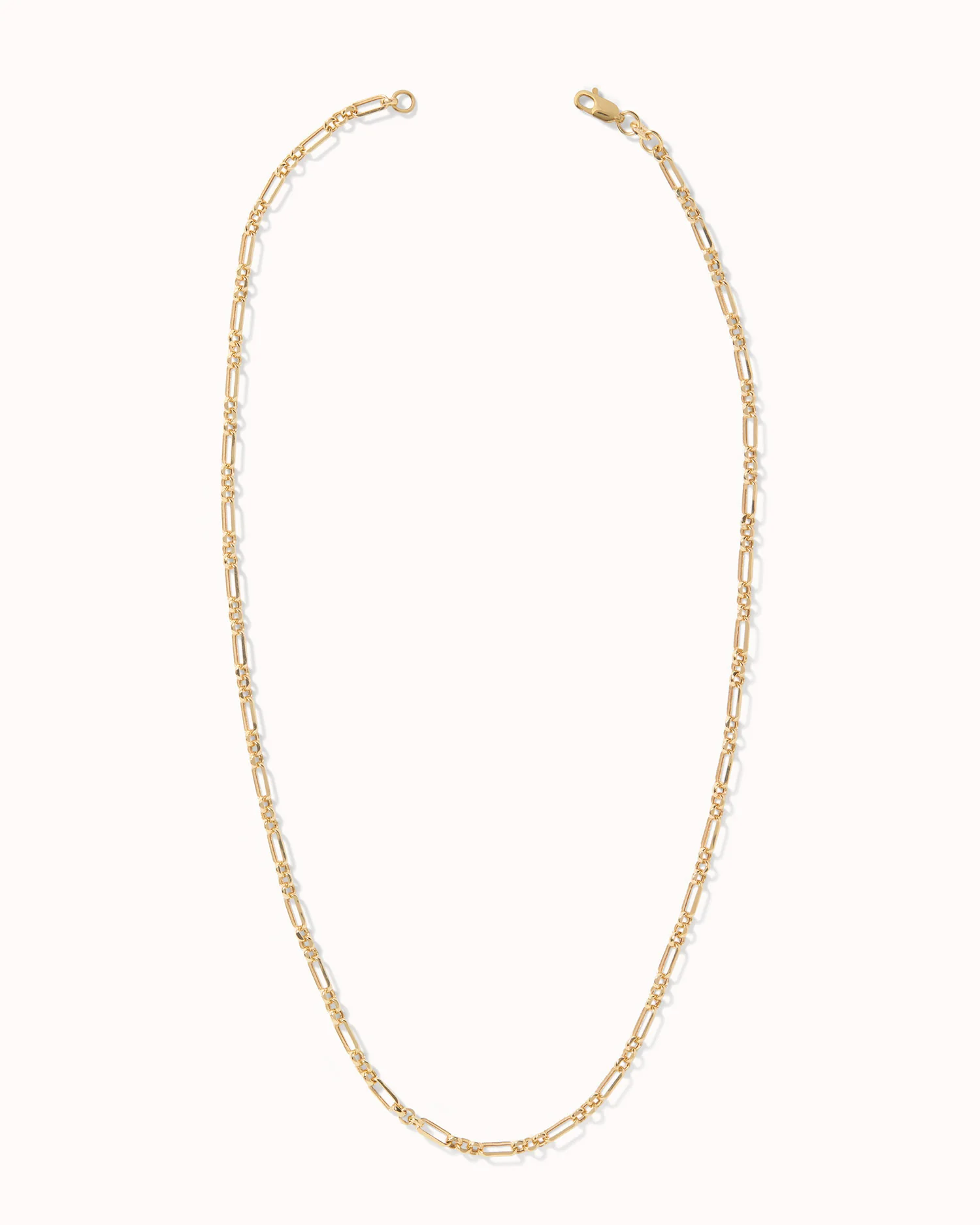 Solid Gold Figaro Chain - Image 4