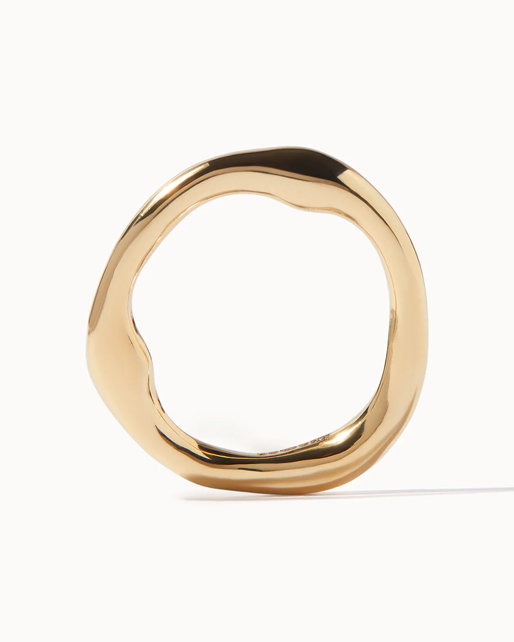 Solid Gold Organic Heavy Ring - Image 3