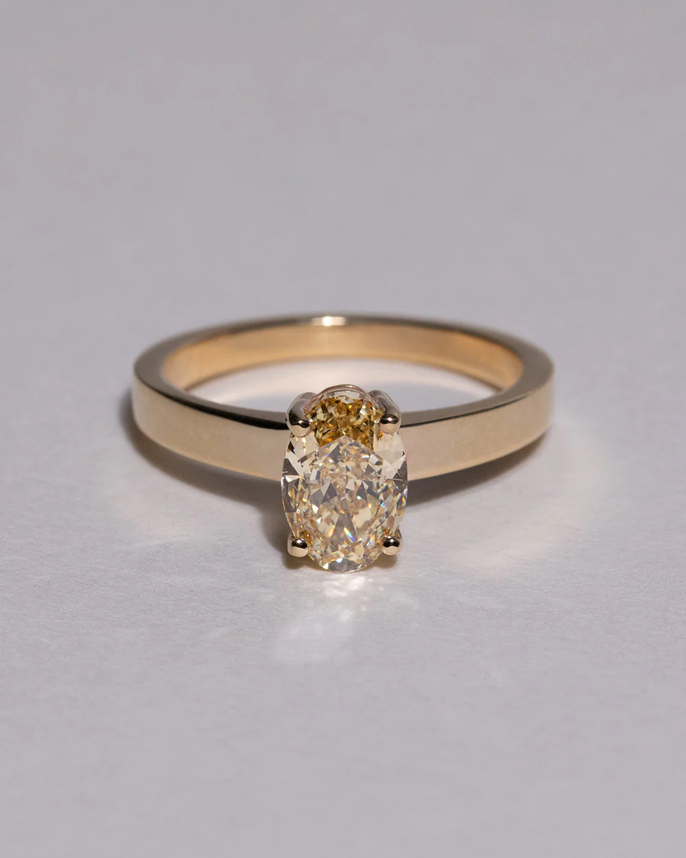 Mallory 1.59ct Lab Grown Yellow Diamond Ring - Image 4