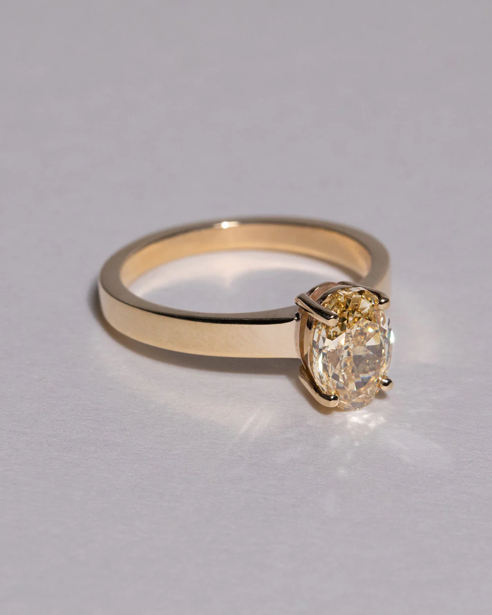 Mallory 1.59ct Lab Grown Yellow Diamond Ring - Image 5
