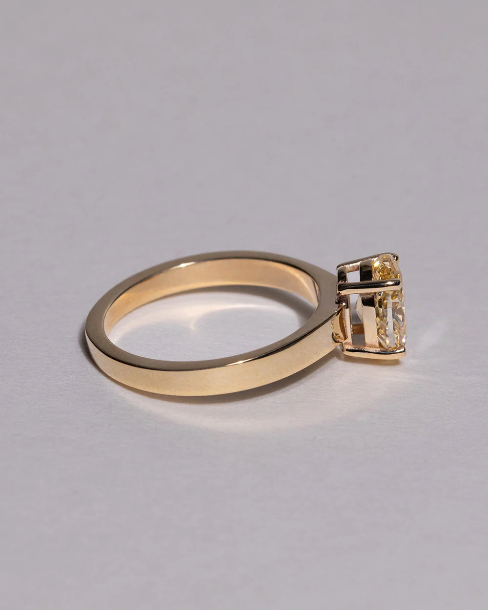 Mallory 1.59ct Lab Grown Yellow Diamond Ring - Image 6