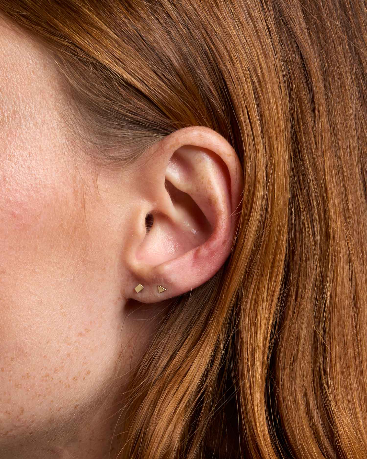 Solid Gold Single Stud Earring - Image 3