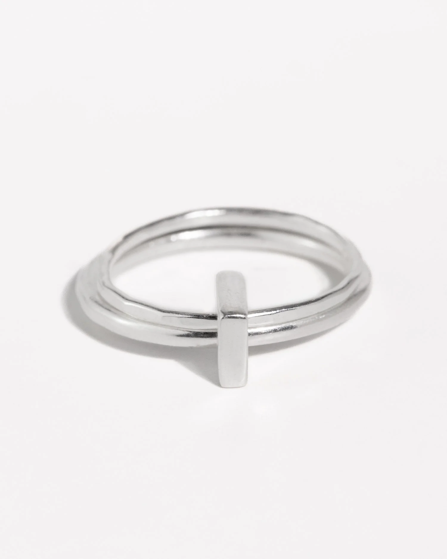 Square Link Stacking Ring - Image 4